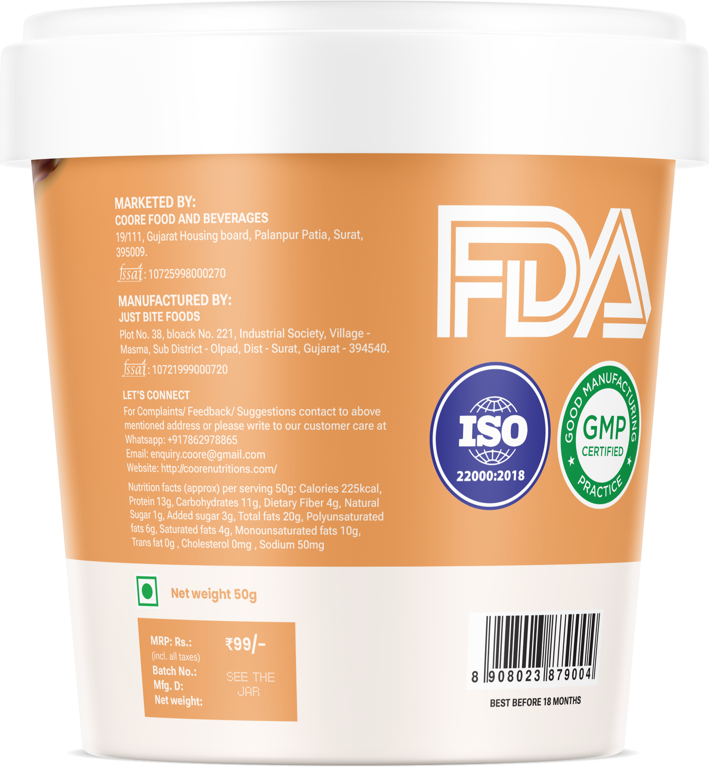 Chocolate Pindakaas (x8)