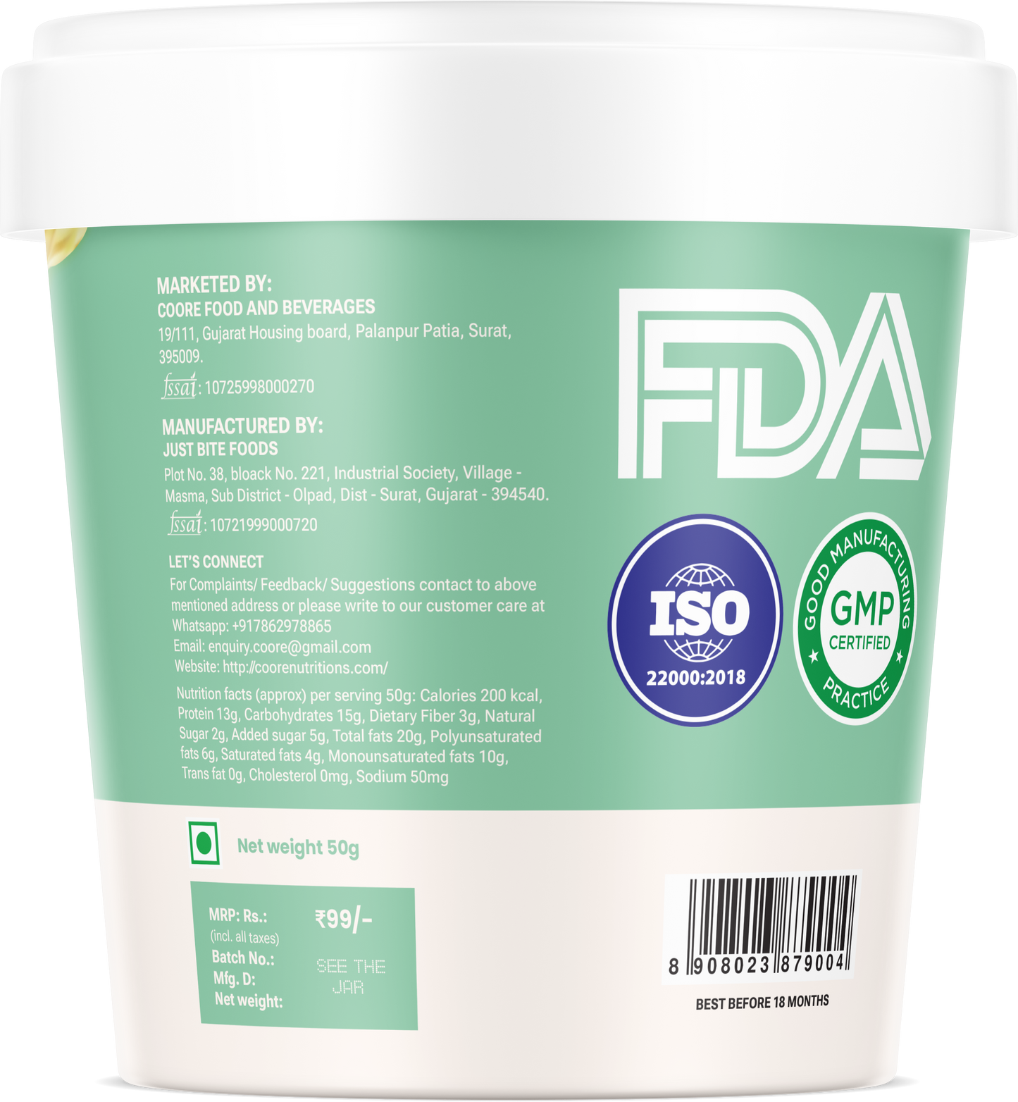 Pineapple Pindakaas (x8)